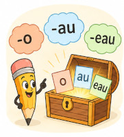 Exercice d'orthographe sur les terminaisons o, au et eau